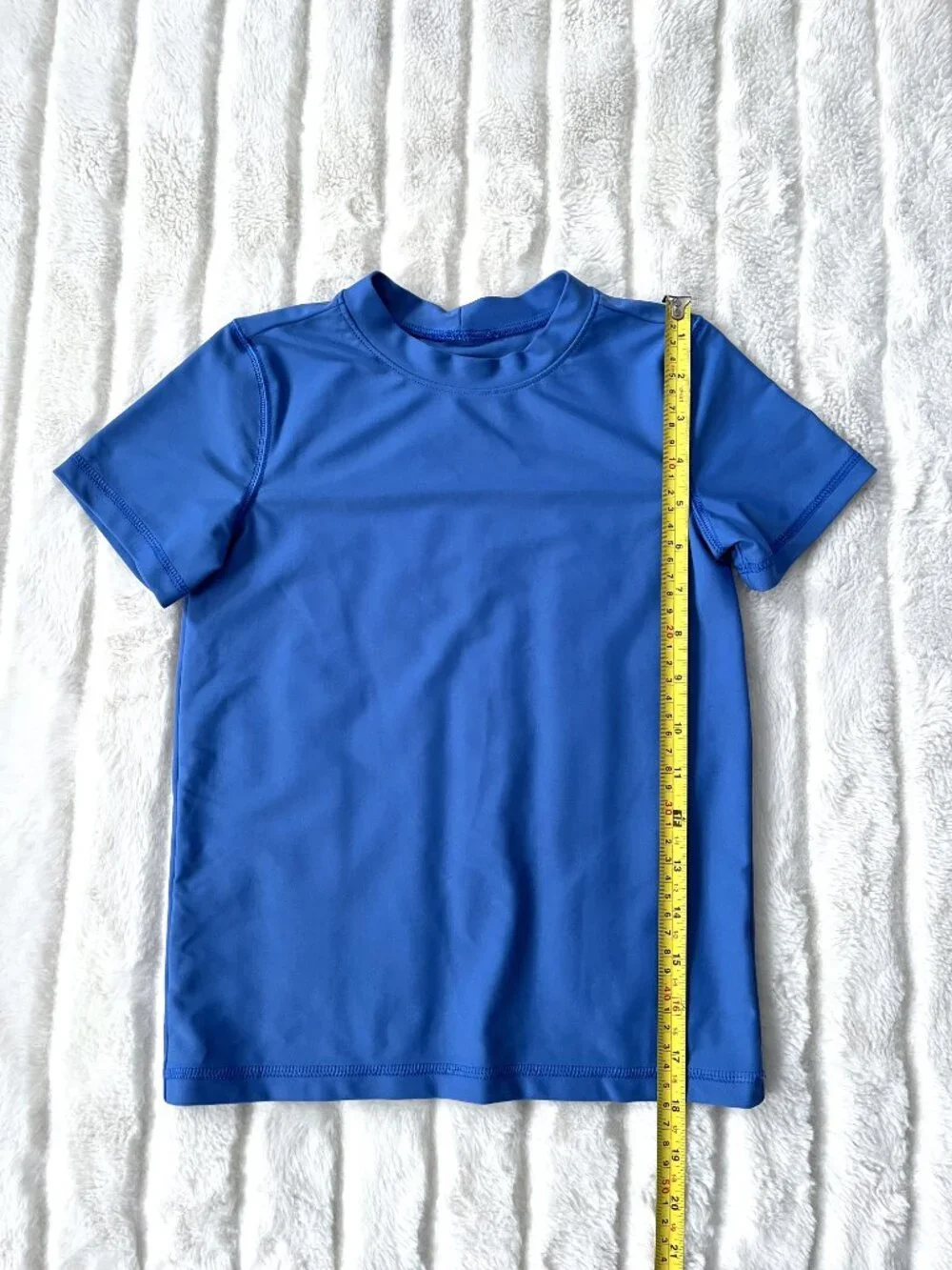 NEW Kids Primary Short Sleeve Rash Guard (Blue) 6-7